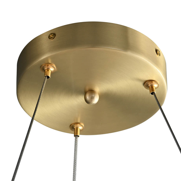 Lampa wisząca glamour PIUMA ST-6289-6 Step do jadalni biała mosiądz