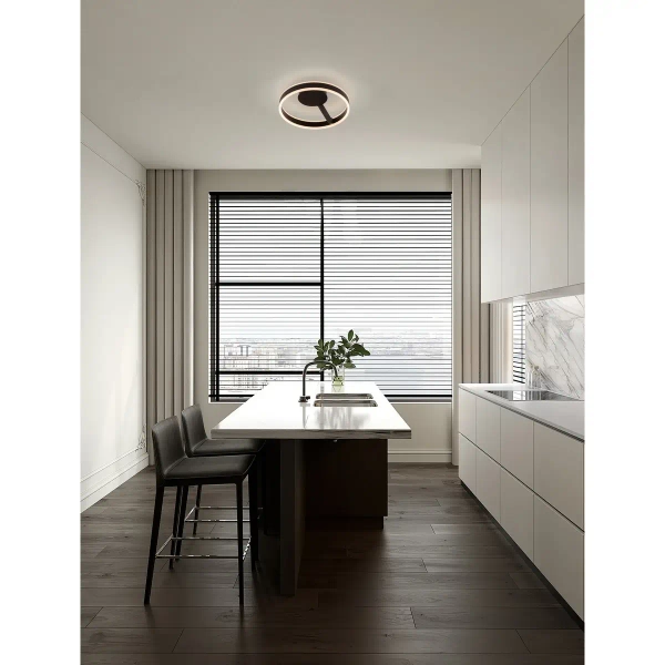 Pierścieniowa sufitowa lampa SOLVIRA LE45493 LED 28W 2700-4000K czarny