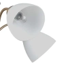 Klasyczna sufitowa lampa Lugano PND-5643-5-HBR do jadalni biała chrom
