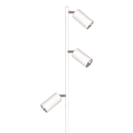 Stojąca lampa z regulacją Kayla K-4419 Kaja tuby metalowe białe