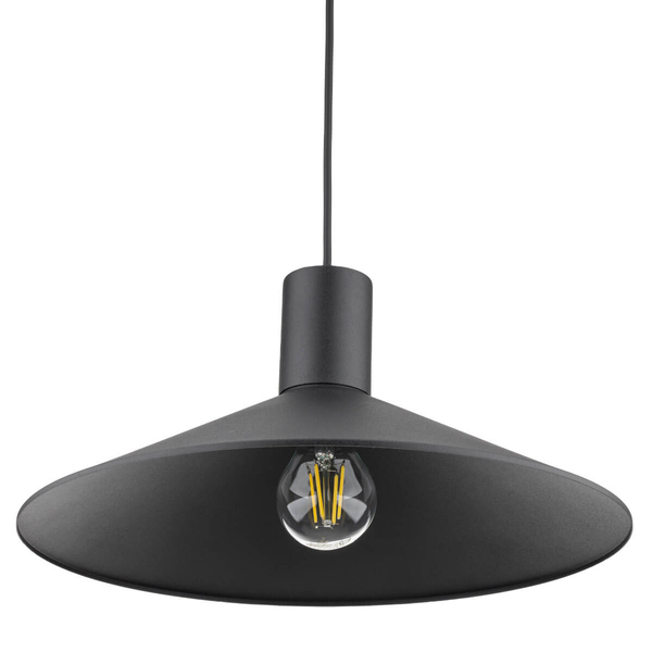 Lampa stożkowa zwisająca Jump 1831 nad wyspę kuchenna czarna