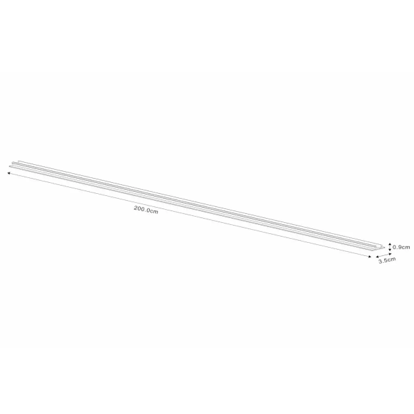 Osłona do szyn jednofazowych Track 09950/09/31 Lucide biała