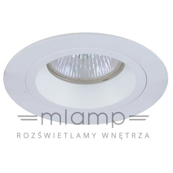 Oczko LAMPA sufitowa Foro Bianco Orlicki Design metalowa OPRAWA okrągły wpust do zabudowy biały