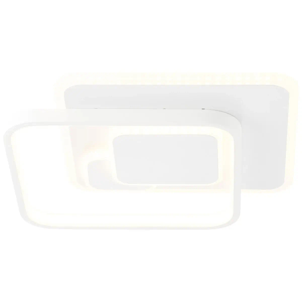 Plafon do sypialni Geron G97128/05 LED 24W 3000K kwadratowy biały