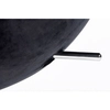 Fotel do salonu Egg KH1501100187 King Home uszak welurowy czarny