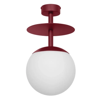 Metalowa lampa przysufitowa PLAAT B PLB14003 burgundowa