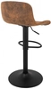 Krzesło regulowane Stor Pu KH010100942 z oparciem brązowe