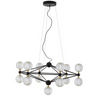 Ściemnialna lampa wisząca BOYA LE42739 LED 54,6W 3200K molekuły czarna
