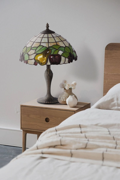 Lampa stołowa Fruit K-G12550 witraż owoce multikolor