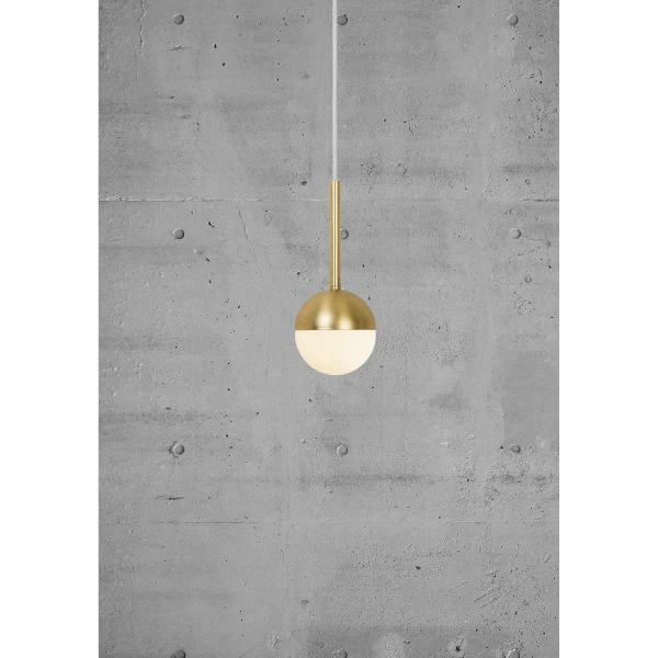 Kulista lampa wisząca do salonu CONTINA 2113153035 mosiądz