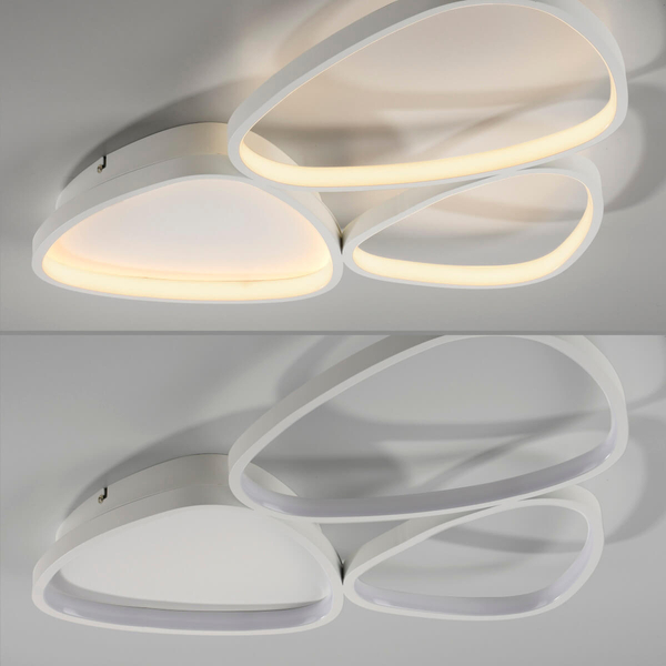 Nasufitowa lampa Pebbles 14049-16 LED 26,5W 3000K nieregularna biała