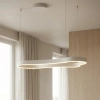 Dekoracyjna lampa wisząca ściemnialna MIRABELLA LED 48W 3000K AZ6752 biała aluminiowa
