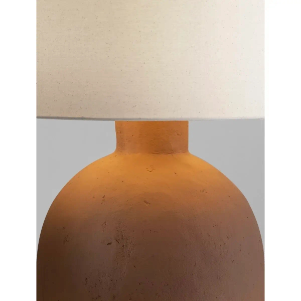 Lampa stołowa papierowa CANZURO LE45290 na stolik beżowa brązowa