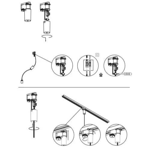 Adapter puszka na szynoprzewód 40W CAMELEON CANOPY 8360 Nowodvorski czarna