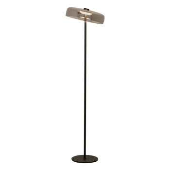 Szklana podłogowa lampa 23055 LED 15W 3000K stojąca czarny