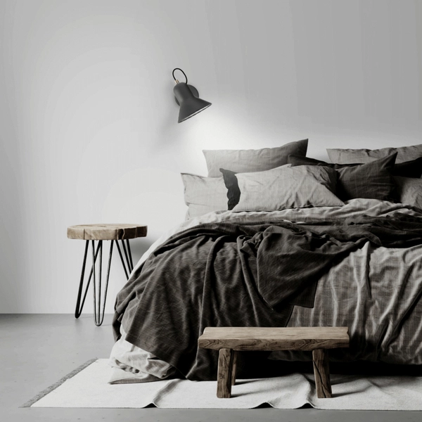 Industrialna LAMPA ścienna ASTAMA LP-1122/1W BK Light Prestige metalowa OPRAWA kinkiet regulowany czarny