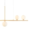 Kremowa lampa wisząca MODERNO DN1506 biała 4xG9 kule do jadalni