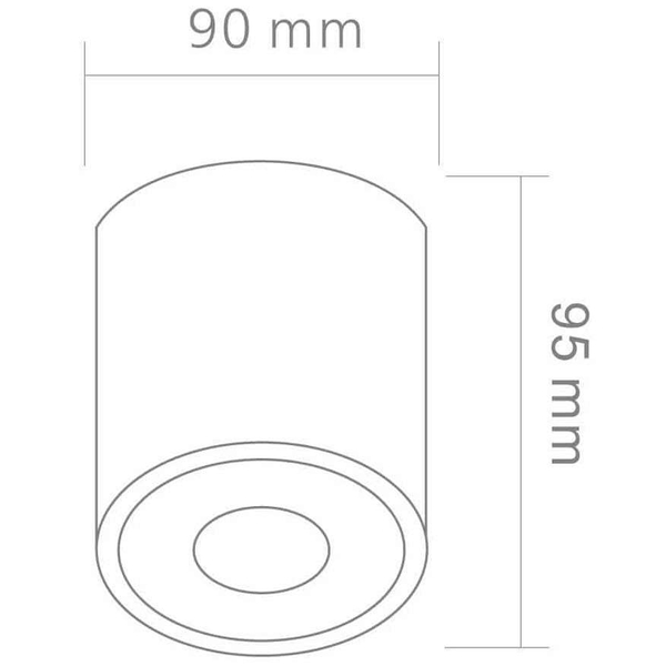 Downlight LAMPA sufitowa Rullo Nero IP44 OR82463 Orlicki Design OPRAWA metalowa tuba czarna