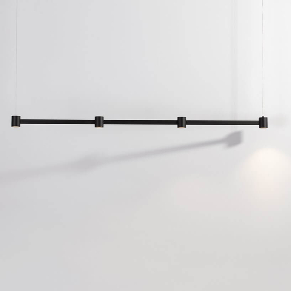Lampa zwisająca na listwie PISCO LE44355 LED 24W 3000K podłużna czarna