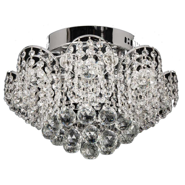 Lampa sufitowa VEN W-E 0880/7 LED 7W krople kryształowa przezroczysta