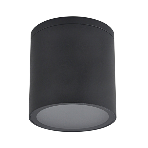 Zewnętrzna lampa sufitowa Ohio outdoor IP54 czarna tuba nowoczesna