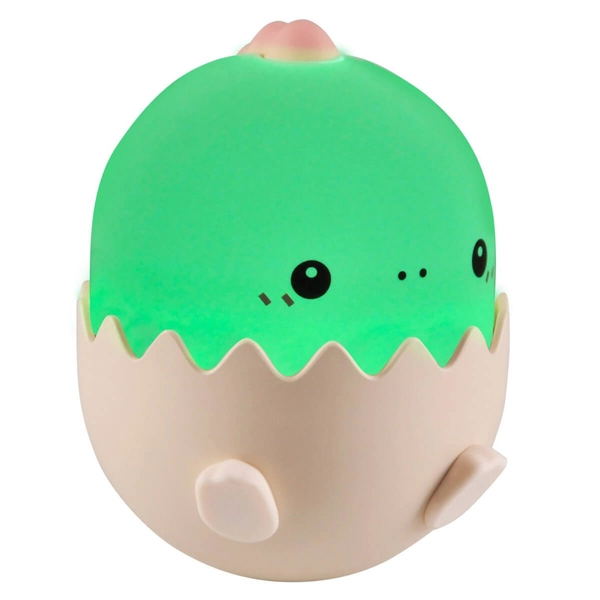 Dekoracyjna lampka nocna Baby 326973 Polux RGB dinozaur różowa