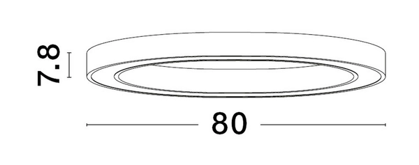 Sufitowa lampa Milpa LE43278 Luces Exclusivas LED 50W 3000K ring czarny