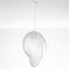 Wisząca lampa jedwabna CHANCAY LE44598 nad łóżko biała