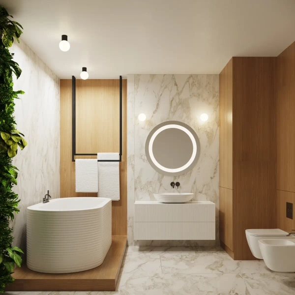 Ścienna lampa kulista HALO SL.1712 do łazienki IP44 biała czarna