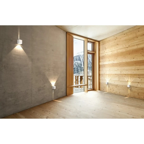 Prostokątna lampa ścienna Canto 49711001 LED 10,6W 3000K IP44 biały