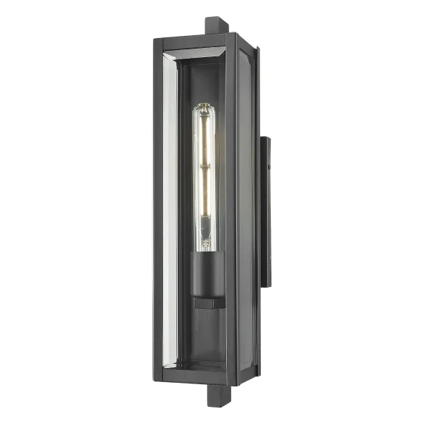 Zewnętrzna lampa naścienna Dover W01088BK IP44 czarny