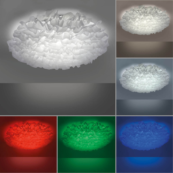 Falista lampa sufitowa Naomi 14281-16 LED 57W 2700-5000K+RGB biały