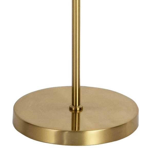 Industrialna LAMPA podłogowa HIRA 318626 Polux druciana do sypialni złota czarna