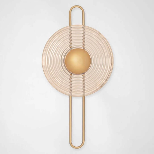 Kinkiet ścienny do salonu BERMUDEZ LE44928 LED 9W 3000K złoty