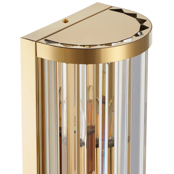Lampa ścienna glamour EXELLENT ST-88022W przezroczysta złota