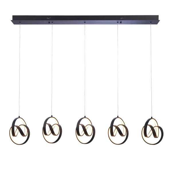 Wisząca lampa ledowa Cosma 97624 LED 70W 3000K czarny biały
