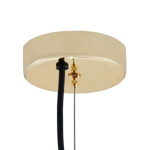 Wisząca LAMPA hygge ALUR S 10736109 Kaspa szklana OPRAWA kulisty ZWIS skandynawski kula ball złota przezroczysta