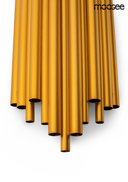 Lampa ścienna Harmonic MSE010100304 metalowe rurki złote