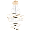 Glamour lampa wisząca Wheel rings LED 140W nad stół złota