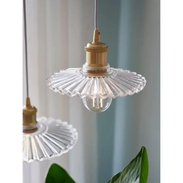Szklana lampa wisząca TORINA 2213183000 nad stół przezroczysta