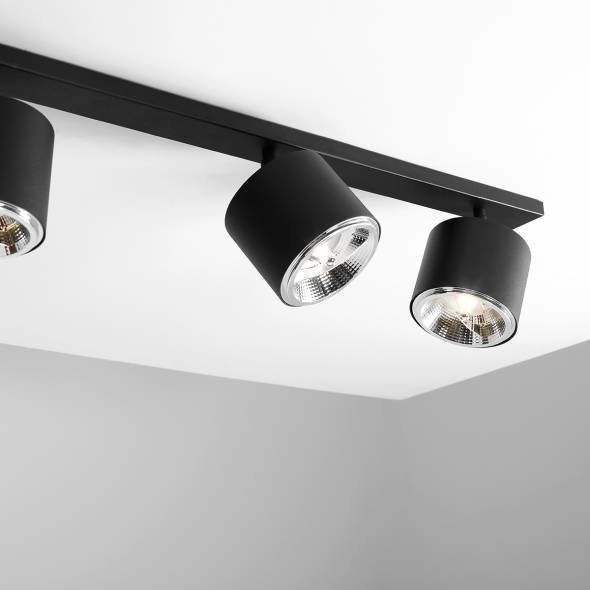 Regulowany plafon BOT 1047PL_L Aldex sufitowe tuby czarne