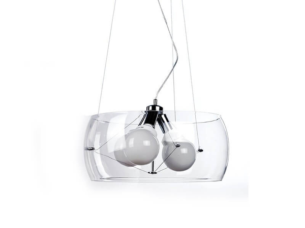 Wisząca lampa przezroczysta Cosmo nowoczesna salonowa