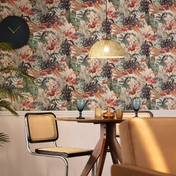 Jadalniana lampa wisząca Maestro ABR-LWE-E27 Abruzzo metalowa złota