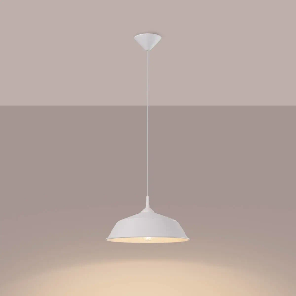 Lampa wisząca sypialniana Frika SL.1327 Sollux zwis pojedyncza biała