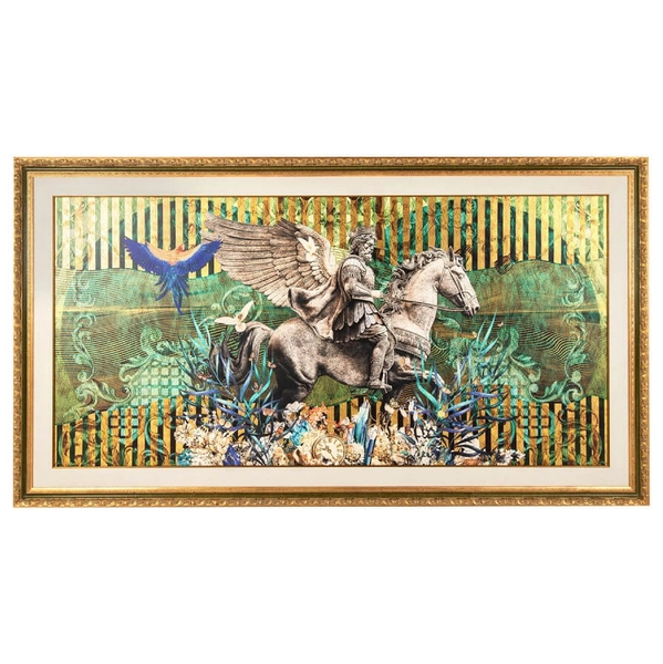 Mitologiczny obraz PEGASUS PARADISE KH1501100249 King Home pegaz wielokolorowy