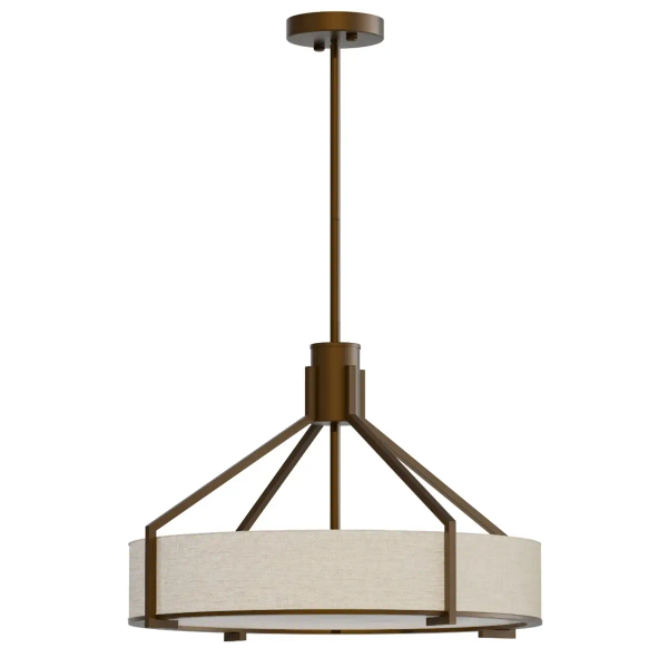 Owalny żyrandol Doretto Chocco 50 OR85648 tuba brązowe