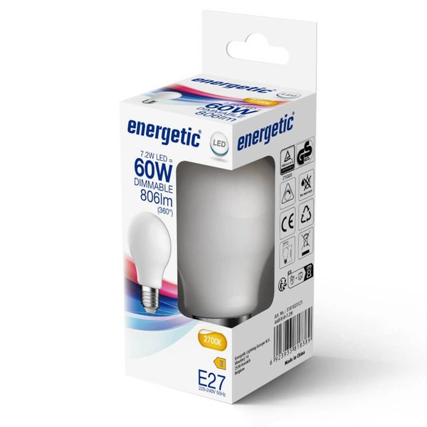 Żarówka E27 kulka 5181023121 LED 7,2W 2700K 806lm biała