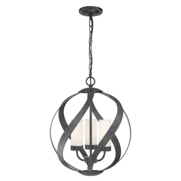 Wisząca lampa na łańcuchu Blacksmith QN-BLACKSMITH-3P-OBK IP44 czarny