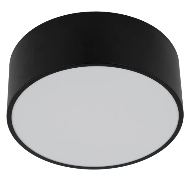 Minimalistyczny plafon tarasowy Livo 10984 okrągły IP54 czarny biały