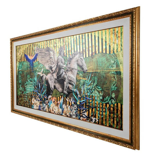 Mitologiczny obraz PEGASUS PARADISE KH1501100249 King Home pegaz wielokolorowy